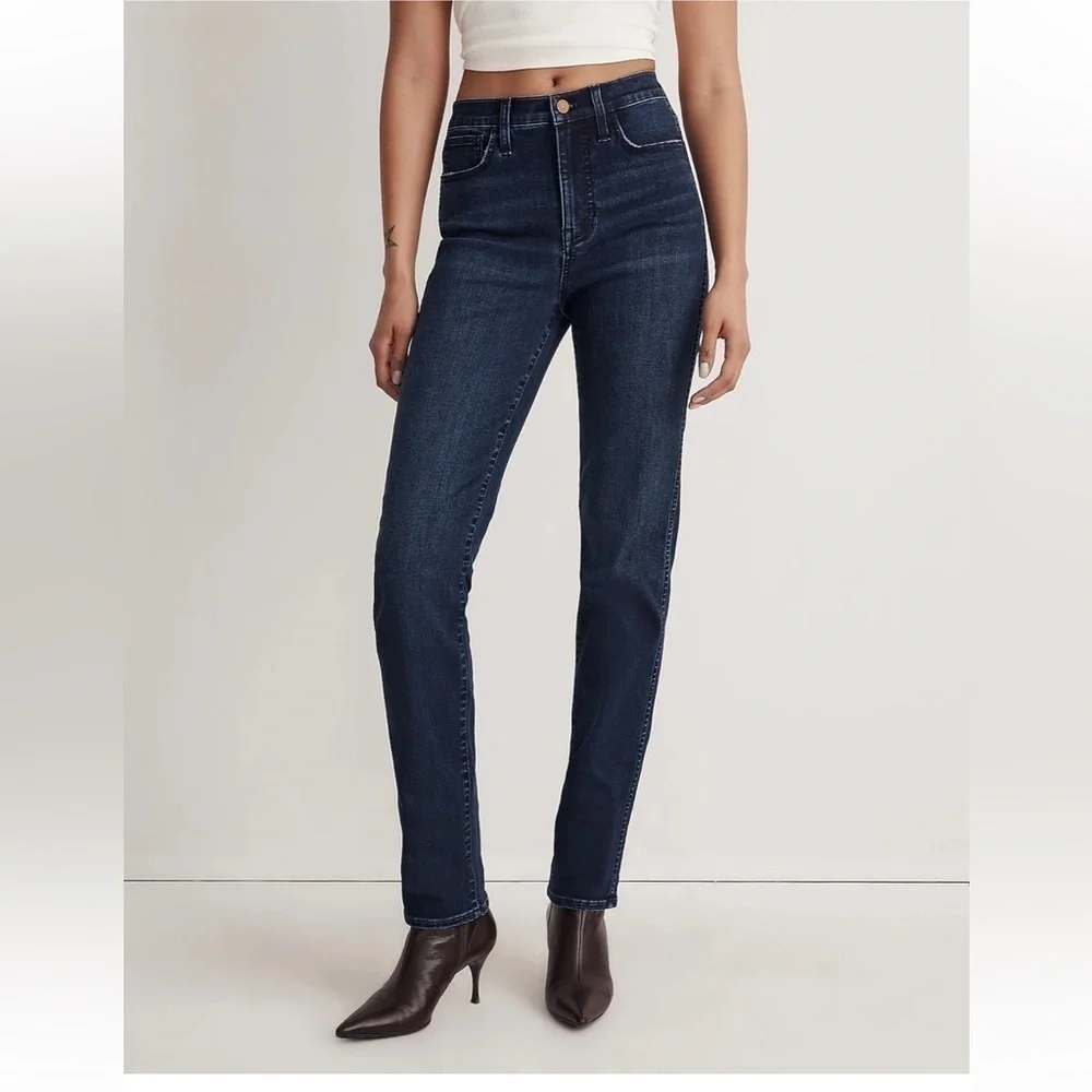 Madewell Stovepipe High Rise Jeans Larchley Wash Size 26